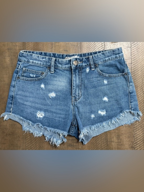 Free People Pants - Free People High waisted Distressed Denim Shorts| 27